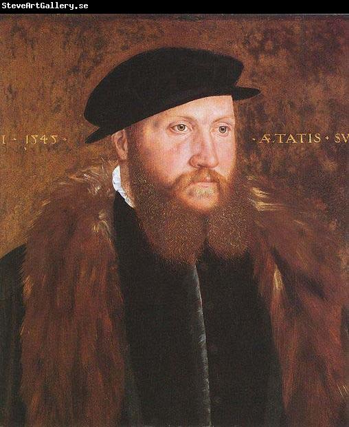 Hans holbein the younger Man in a Black Cap